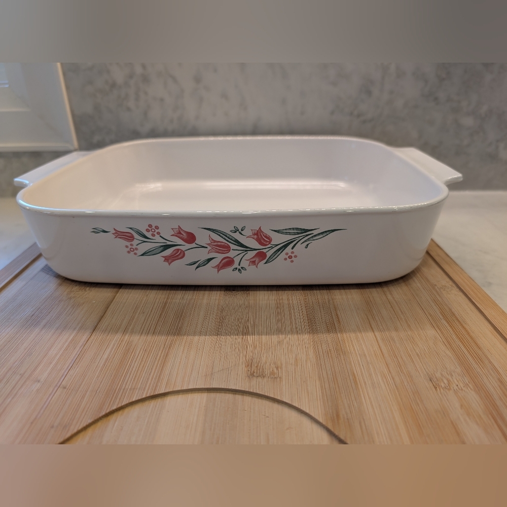 Rosemarie Corelle Casserole Dish A-21-B-N 12 1/4 x10 1/2 x 2 1/2